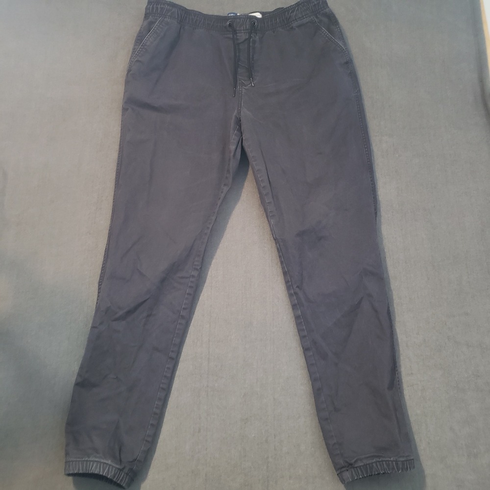 Old Navy Modern Jogger Mens L Tall Navy Blue Built-In Flex Elastic Waist Pants